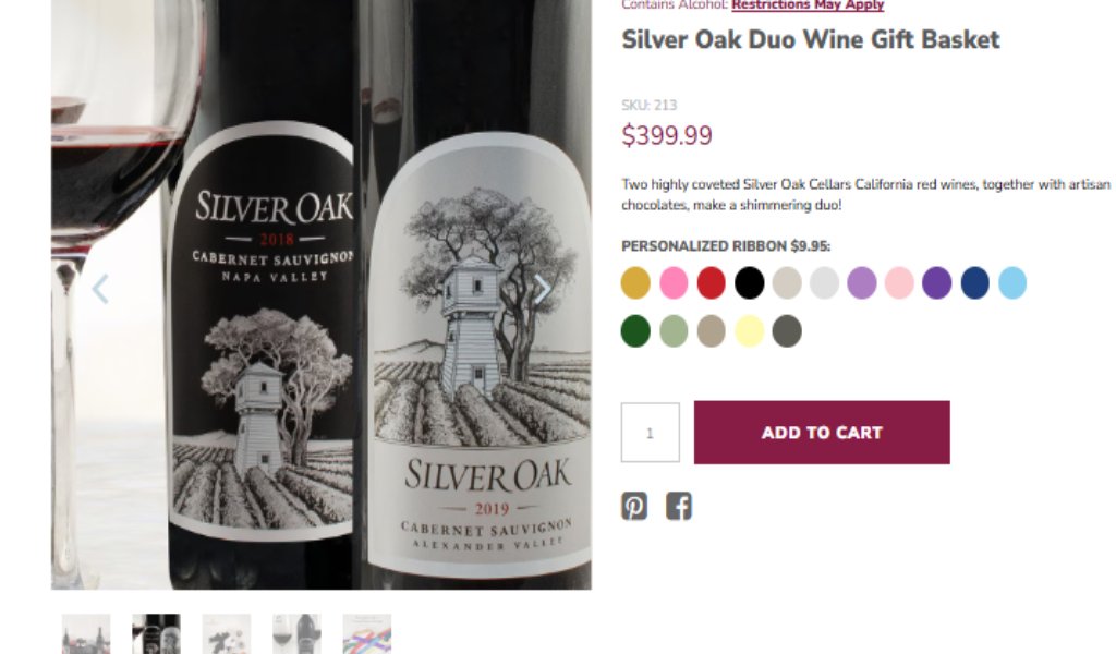 silver oak wine